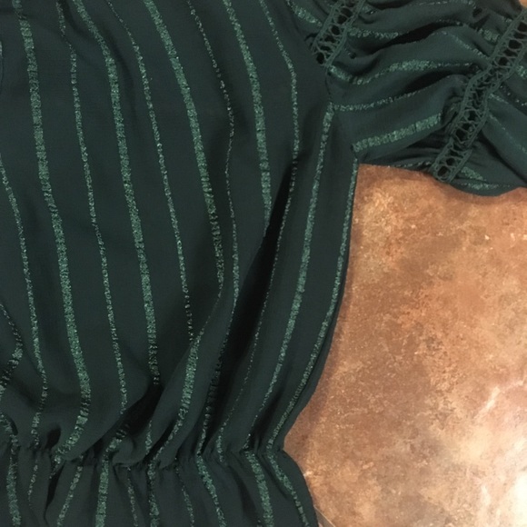 A’GACI Sheer Green Blouse - Picture 7 of 7